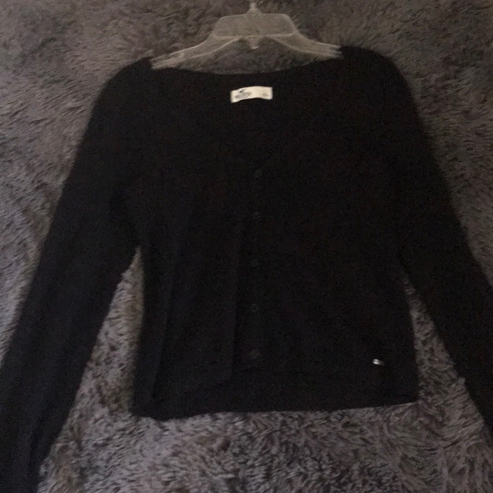 Hollister ribbed button you top